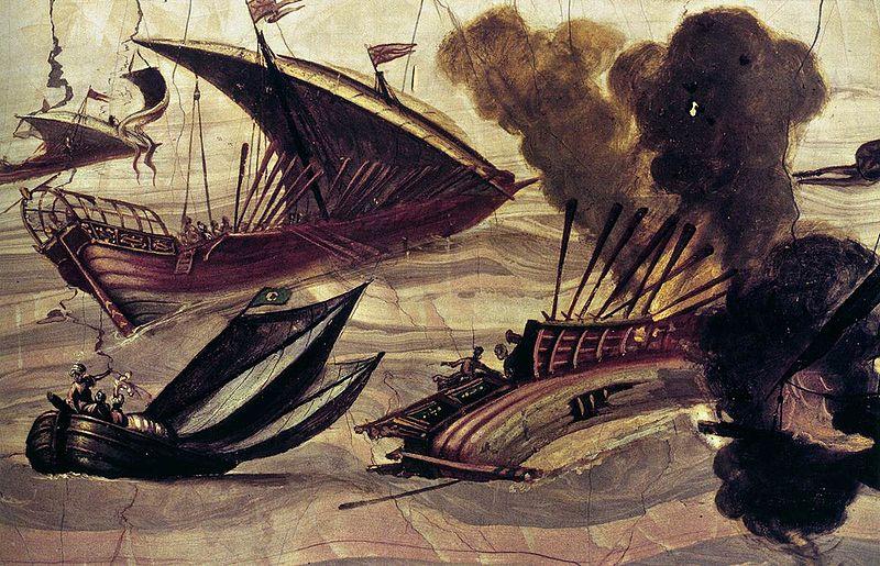 Filippo Napoletano Naval Battle oil painting image